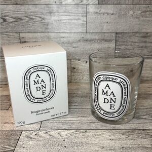 Diptyque Empty Glass Candle Jar Amande